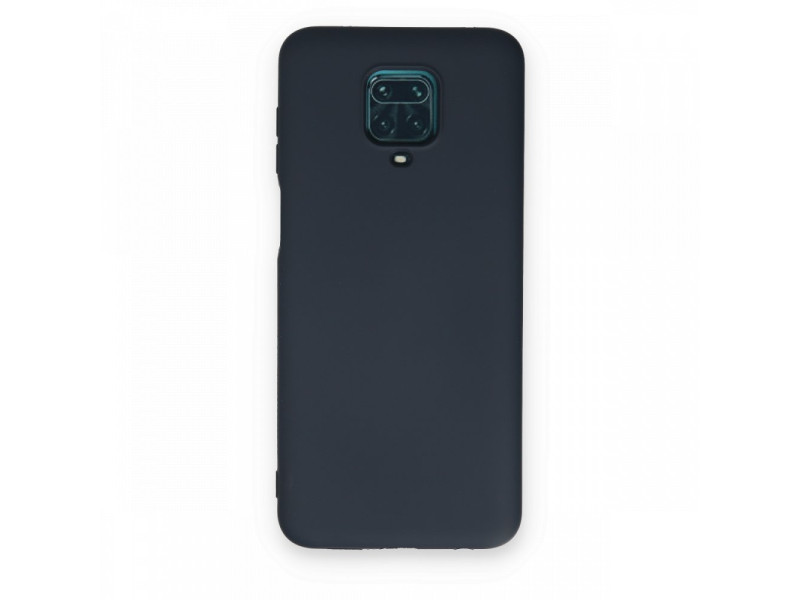 Newface Xiaomi Redmi Note 9S Kılıf Nano içi Kadife Silikon - Lacivert
