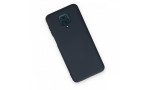 Newface Xiaomi Redmi Note 9S Kılıf Nano içi Kadife Silikon - Lacivert