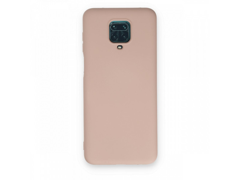 Newface Xiaomi Redmi Note 9S Kılıf Nano içi Kadife Silikon - Pudra