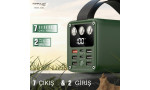 Konfulon A28Q 60.000 mAh 1 Adet 22.5W Usb / 1 Adet 20W Type-C ve 5 Adet 15W Usb Çıkışlı PD Powerbank - Yeşil