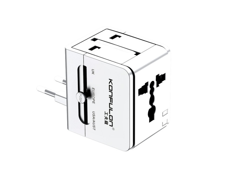 Konfulon UC02 Universal Seyahat Şarj Cihazı - Beyaz