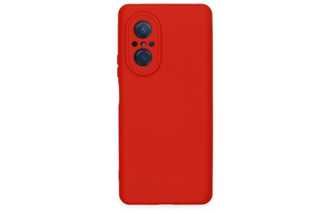 Newface Huawei Nova 9 SE Kılıf Nano içi Kadife Silikon - Kırmızı