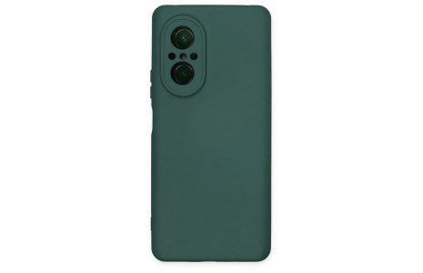 Newface Huawei Nova 9 SE Kılıf Nano içi Kadife Silikon - Koyu Yeşil
