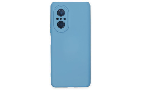 Newface Huawei Nova 9 SE Kılıf Nano içi Kadife Silikon - Mavi