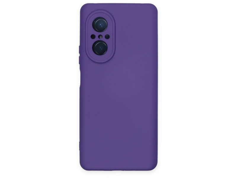 Newface Huawei Nova 9 SE Kılıf Nano içi Kadife Silikon - Mor
