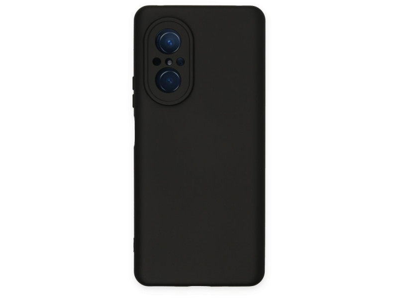 Newface Huawei Nova 9 SE Kılıf Nano içi Kadife Silikon - Siyah