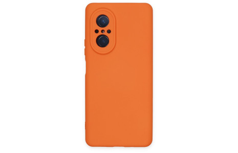 Newface Huawei Nova 9 SE Kılıf Nano içi Kadife Silikon - Turuncu