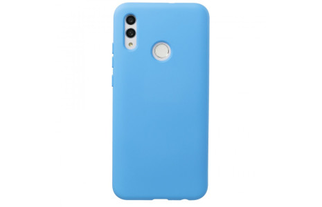 Newface Huawei P Smart 2019 Kılıf Nano içi Kadife Silikon - Mavi