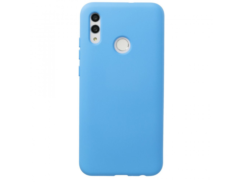 Newface Huawei P Smart 2019 Kılıf Nano içi Kadife Silikon - Mavi