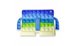 Newface iPad 10.2 (7.nesil) Kılıf Tablet Popit Standlı Silikon - Sarı - Yeşil