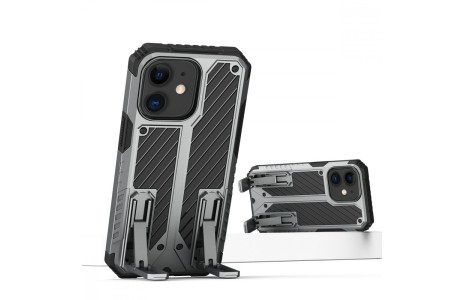 Newface iPhone 11 Kılıf Fizy Stand Kapak - Gri