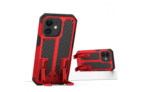 Newface iPhone 11 Kılıf Fizy Stand Kapak - Kırmızı