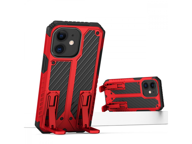 Newface iPhone 11 Kılıf Fizy Stand Kapak - Kırmızı