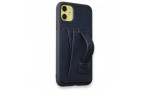 HDD iPhone 11 Kılıf HD Deri Kartvizitli Kapak - Lacivert