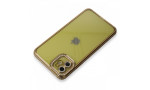 Newface iPhone 11 Kılıf Joke Taşlı Silikon - Gold
