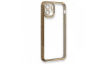 Newface iPhone 11 Kılıf Joke Taşlı Silikon - Gold