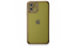 Newface iPhone 11 Kılıf Joke Taşlı Silikon - Gold