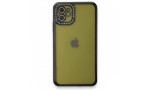 Newface iPhone 11 Kılıf Joke Taşlı Silikon - Siyah