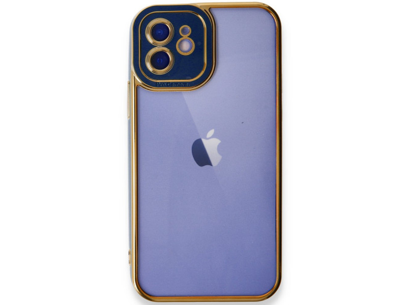 Newface iPhone 11 Kılıf Liva Lens Silikon - Mavi