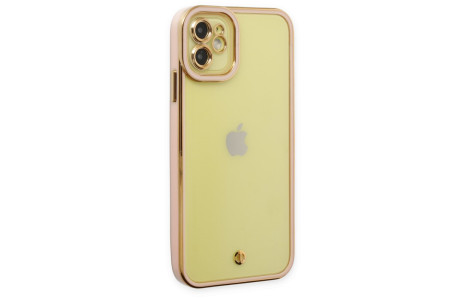 Newface iPhone 11 Kılıf Liva Lens Silikon - Rose