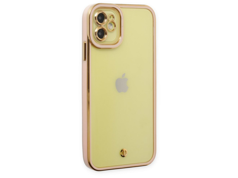 Newface iPhone 11 Kılıf Liva Lens Silikon - Rose