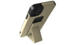 Newface iPhone 11 Kılıf Mega Standlı Silikon - Gold
