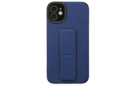Newface iPhone 11 Kılıf Mega Standlı Silikon - Mavi