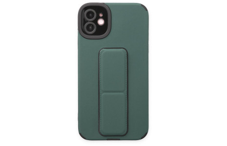 Newface iPhone 11 Kılıf Mega Standlı Silikon - Yeşil
