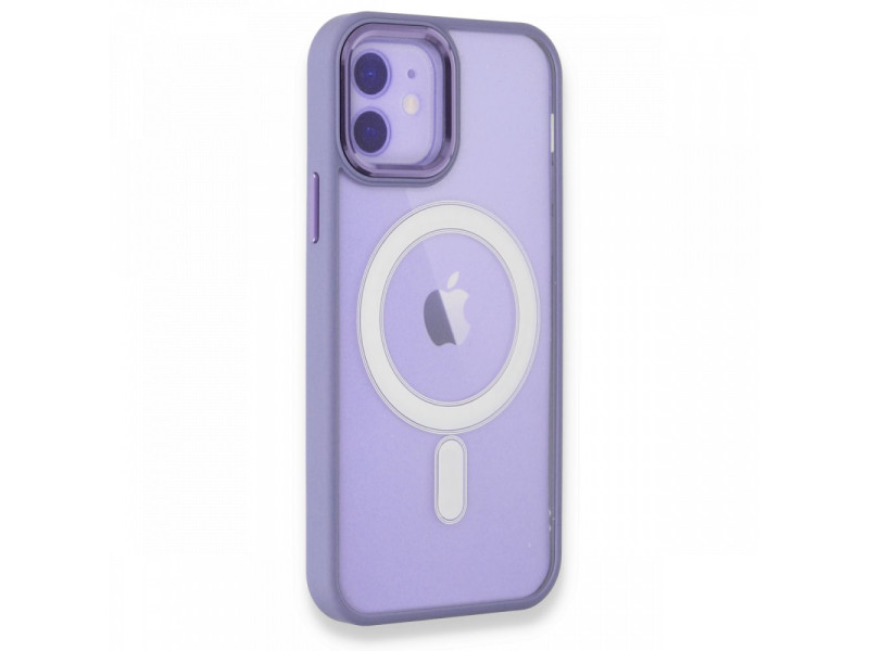 Newface iPhone 11 Kılıf Room Magneticsafe Silikon - Lila