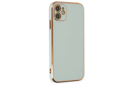 Newface iPhone 11 Kılıf Volet Silikon - Açık Yeşil