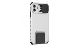 Newface iPhone 11 Kılıf Walker Standlı Kapak - Beyaz