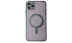 Newface iPhone 11 Pro Kılıf Magneticsafe Lazer Silikon - Haki Yeşil