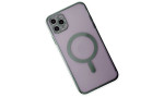 Newface iPhone 11 Pro Kılıf Magneticsafe Lazer Silikon - Haki Yeşil