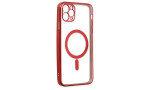 Newface iPhone 11 Pro Kılıf Magneticsafe Lazer Silikon - Kırmızı