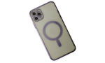 Newface iPhone 11 Pro Kılıf Magneticsafe Lazer Silikon - Mor