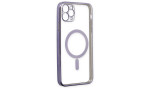 Newface iPhone 11 Pro Kılıf Magneticsafe Lazer Silikon - Mor