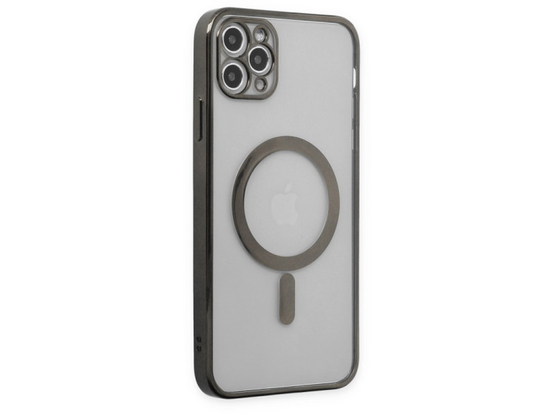 Newface iPhone 11 Pro Kılıf Magneticsafe Lazer Silikon - Siyah
