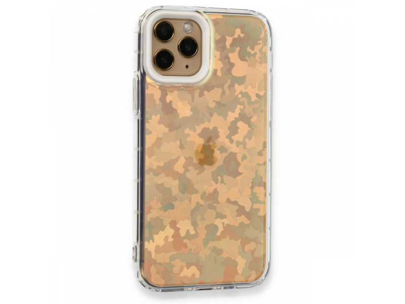 Newface iPhone 11 Pro Kılıf Valensiya Silikon - Kamuflaj