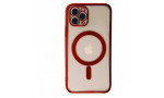Newface iPhone 11 Pro Max Kılıf Magneticsafe Lazer Silikon - Kırmızı