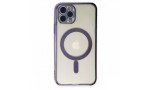 Newface iPhone 11 Pro Max Kılıf Magneticsafe Lazer Silikon - Mor