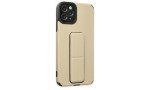 Newface iPhone 11 Pro Max Kılıf Mega Standlı Silikon - Gold