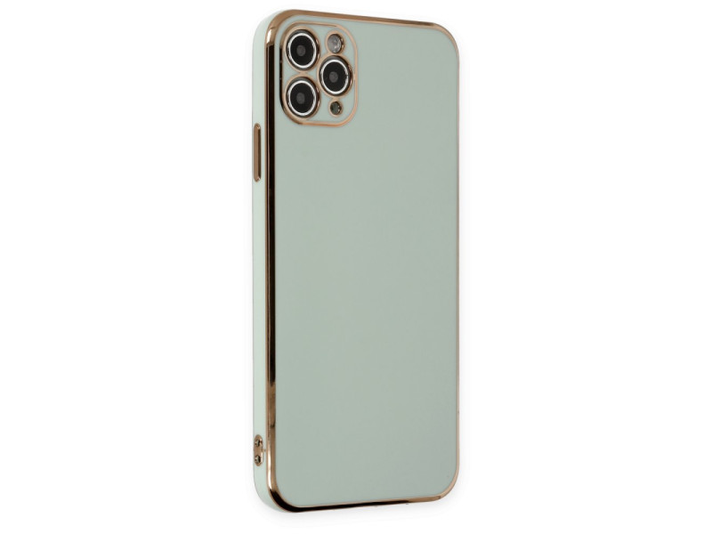 Newface iPhone 11 Pro Max Kılıf Volet Silikon - Açık Yeşil