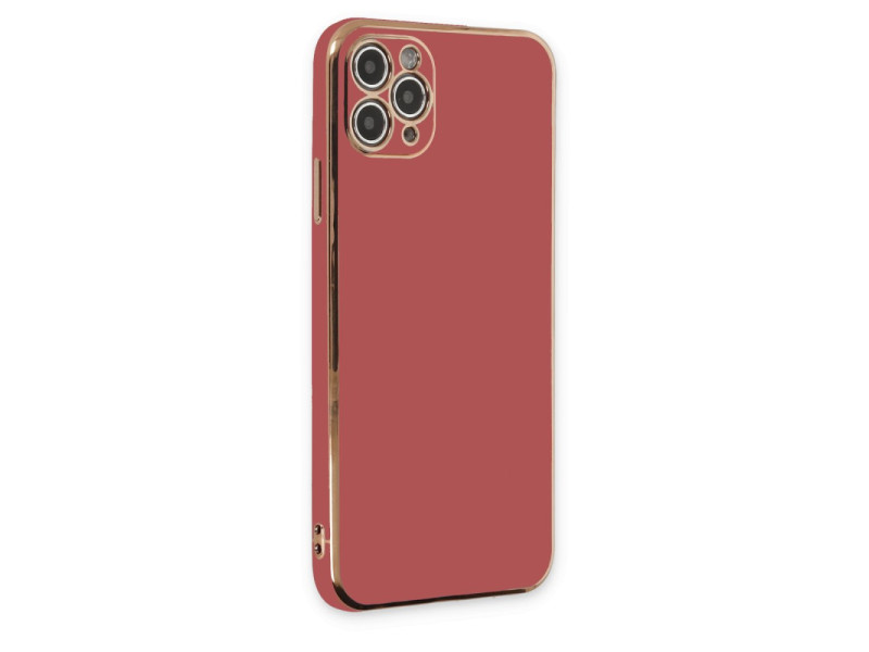 Newface iPhone 11 Pro Max Kılıf Volet Silikon - Kırmızı