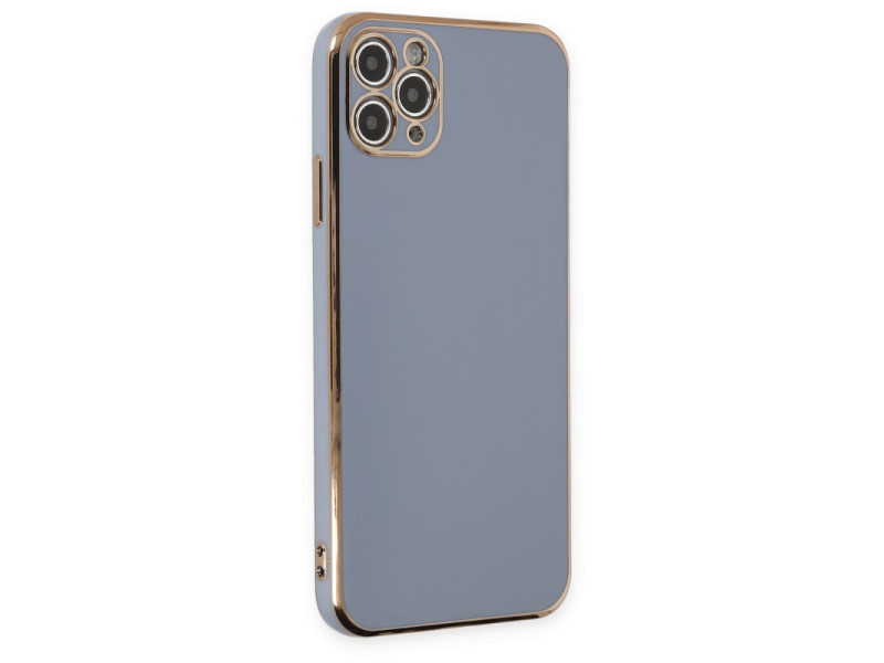 Newface iPhone 11 Pro Max Kılıf Volet Silikon - Mavi