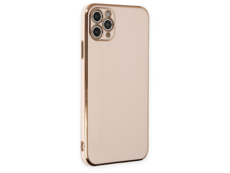 Newface iPhone 11 Pro Max Kılıf Volet Silikon - Pembe