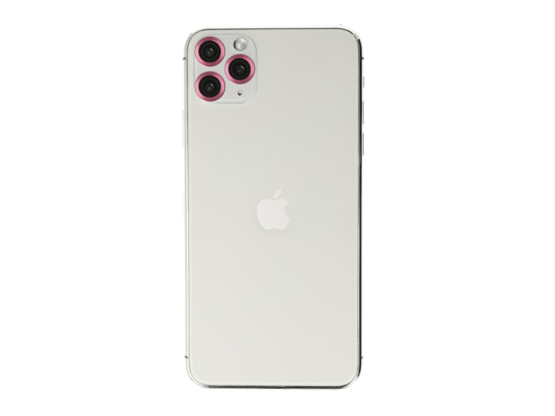 Newface iPhone 11 Pro Metal Kamera Lens - Pembe