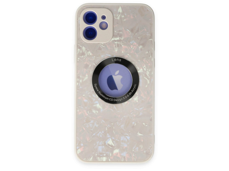 Newface iPhone 12 Kılıf Estel Silikon - Estel Beyaz