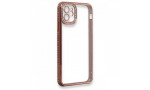Newface iPhone 12 Kılıf Joke Taşlı Silikon - Pembe
