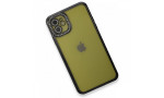 Newface iPhone 12 Kılıf Joke Taşlı Silikon - Siyah