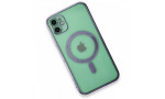 Newface iPhone 12 Kılıf Magneticsafe Lazer Silikon - Mor